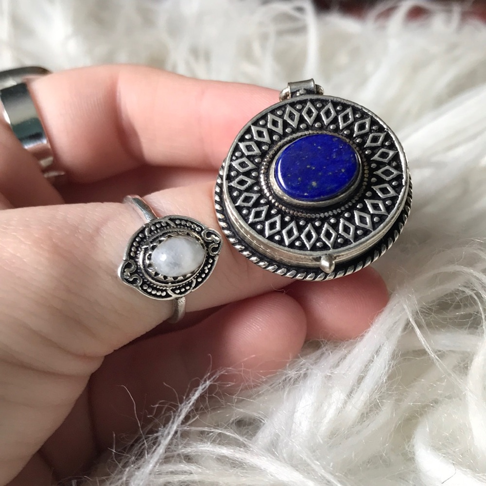 Poison / Pill Box Stash Locket Ring